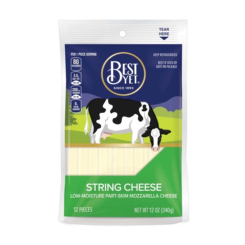 Best Yet Mozzarella String Cheese