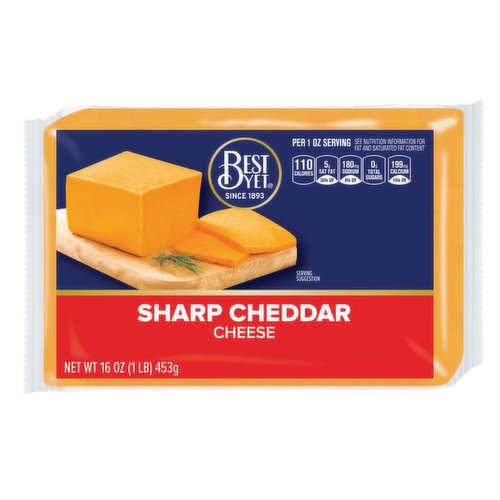 Best Yet Sharp Yellow Cheddar Chunk Cheese