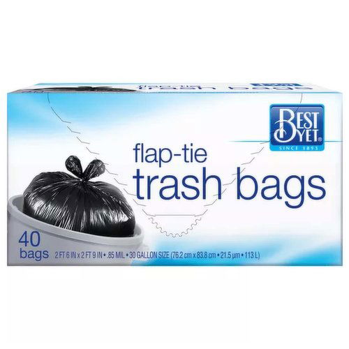 Best Yet Large 30 Gallon Trash Bags