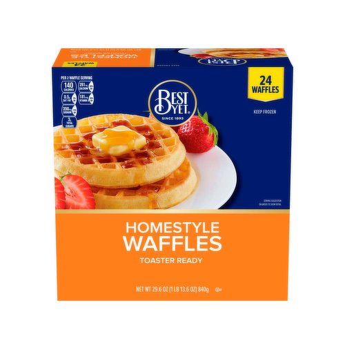 Best Yet Homestyle Waffles 24ct