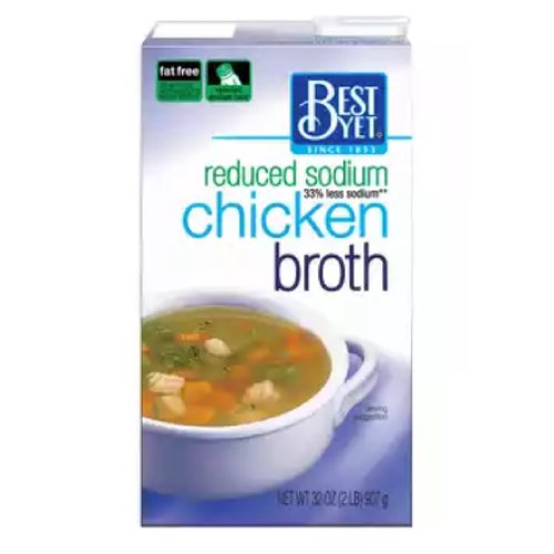 Best Yet Chicken Broth, Reduced Sodium