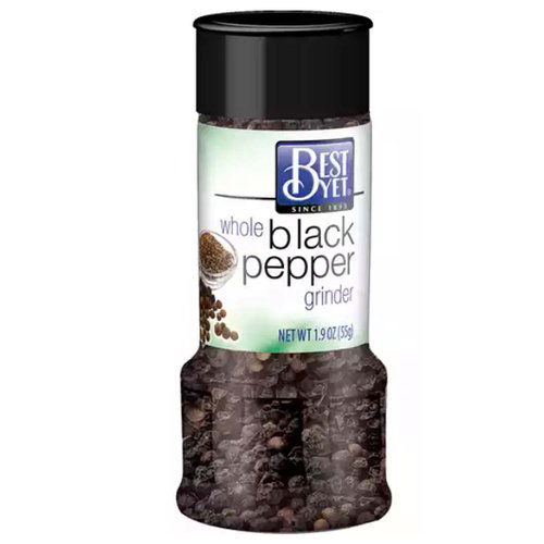 Best Yet Black Pepper Grinder, Whole