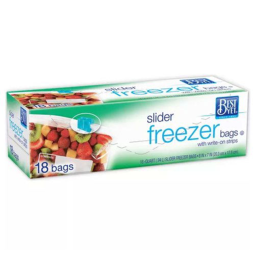 Best Yet Freezer Bags Quart Slider