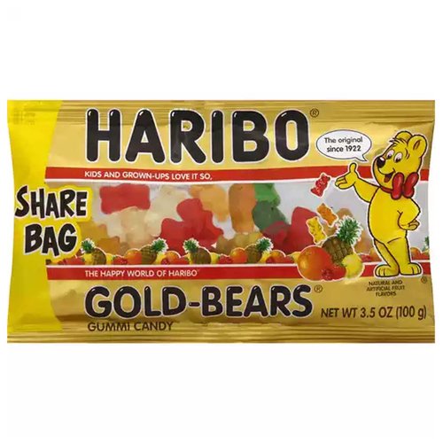 Haribo Gold Gummi Bears, Share Bag