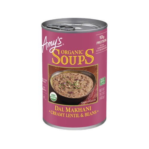 Amy's Creamy Lentil and Bean Dal Makhani Soup