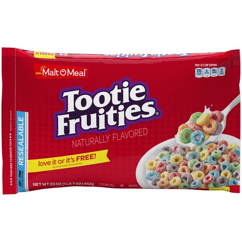 Malt O Meal Cereal, Tootie Fruities, Bag