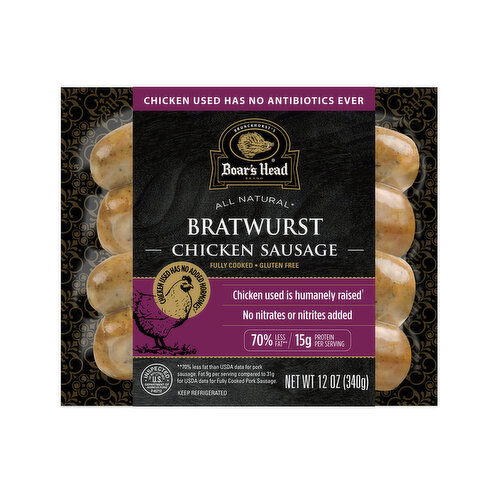 Boar’s Head Bratwurst All Natural Chicken Sausage