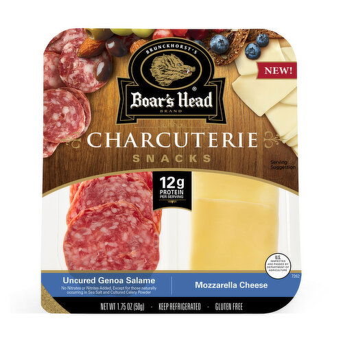 Boar's Head Uncured Genoa Salame & Mozzarella Cheese Charcuterie