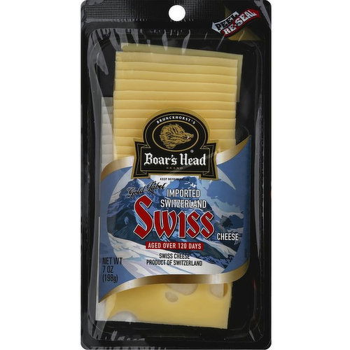 Boar's Head Gold Label Swiss Sliced Cheese