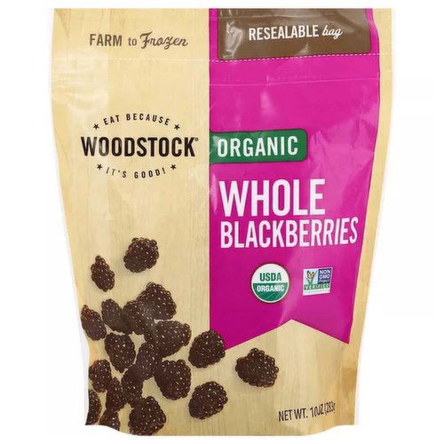 Woodstock Organic Blackberries,Â Whole