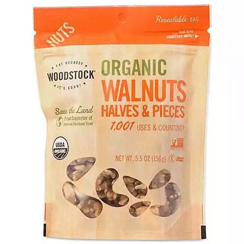 Woodstock Organic Walnuts, Halves & Pieces