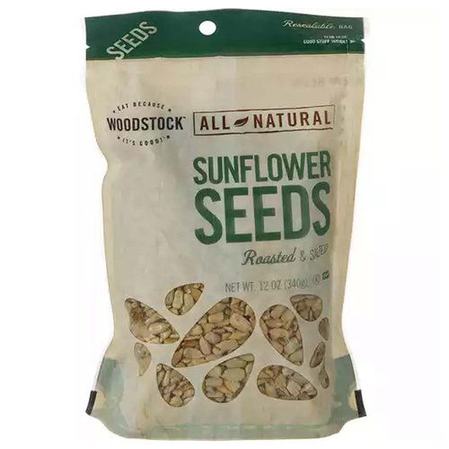 Woodstock Roasted Sunflower Seeds, Salted