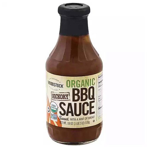 Woodstock Organic BBQ Sauce, Hickory