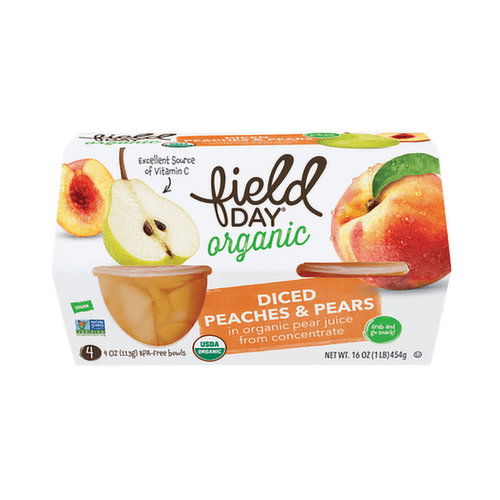 Field Day Peaches & Pears Fruit Cups
