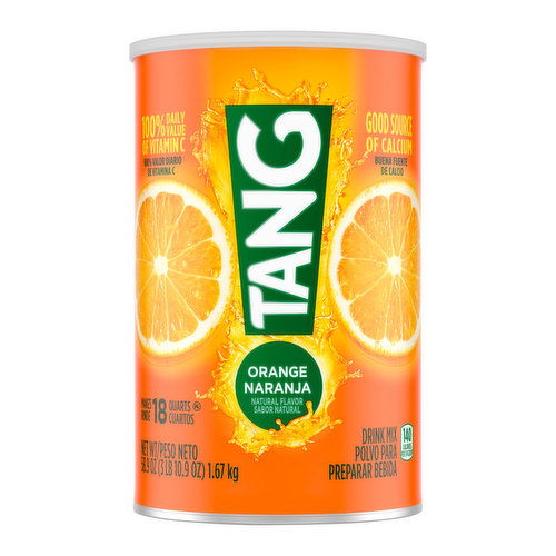 Tang Orange Naturally Flavored Powdered Soft Drink Mix