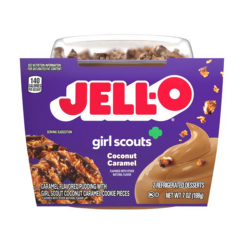 Jell-O Coconut Caramel Ready-to-Eat Pudding Snack Cups (2-pack)