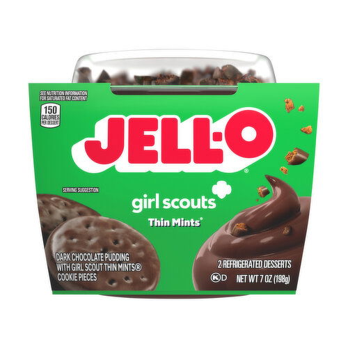 Jell-O Thin Mint Ready-to-Eat Pudding Snack Cups