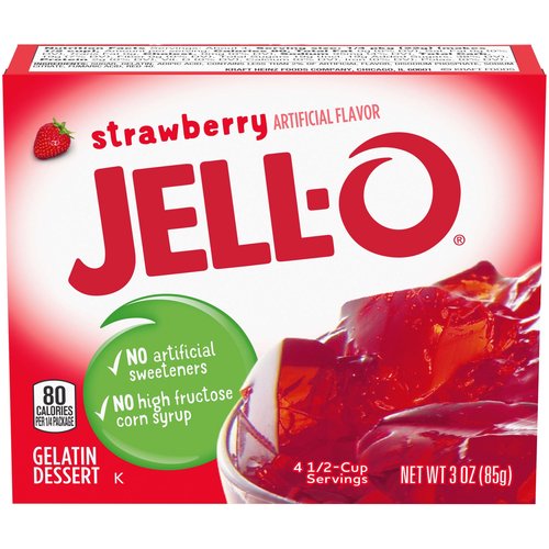 Jell-O Strawberry Instant Gelatin Mix