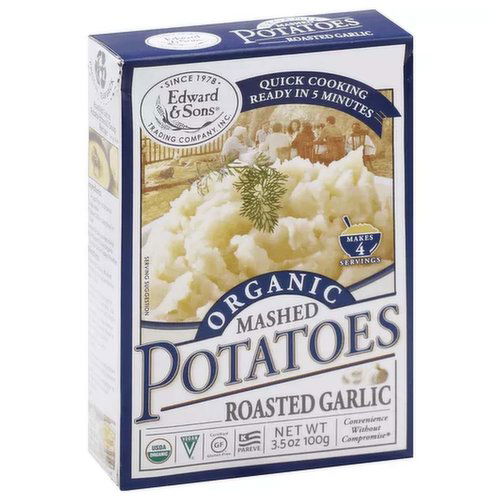 Edward & Sons Organic Mashed Potatoes Roasted Garlic