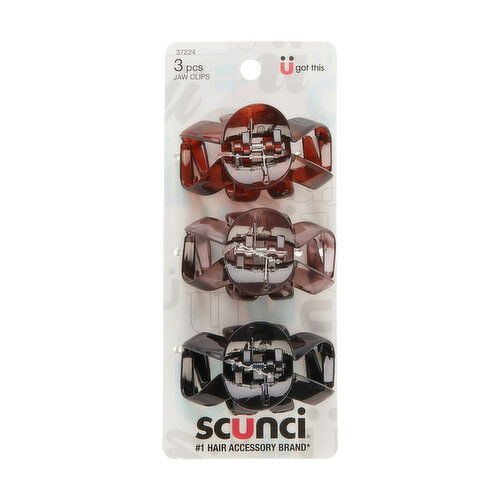 Scunci Hair Clips - 3 Pc