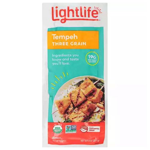 Lightlife Organic Tempeh, 3 Grain