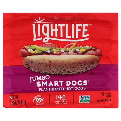 Lightlife Smart Deli Dogs, Jumbo