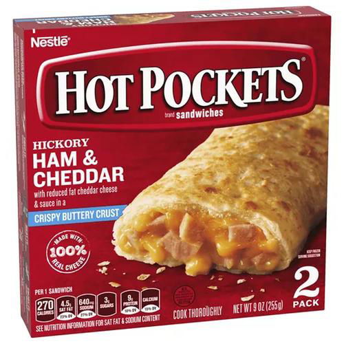 Hot Pockets Hickory Ham & Cheddar Sandwiches (2-count)