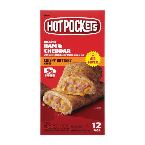 Hot Pockets Hickory Ham & Cheddar Sandwiches