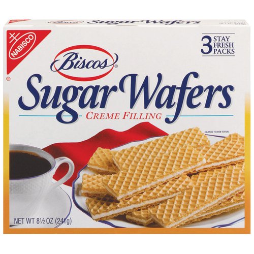 Nabisco Biscos Wafers, Creme Filling Sugar