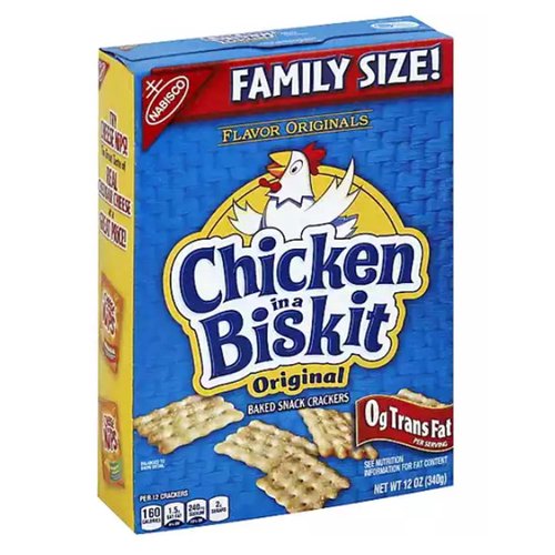 Nabisco Chicken In A Biskit Baked Crackers, Family size