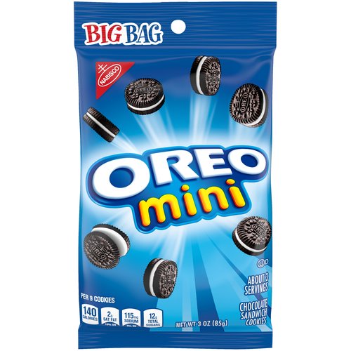 OREO Mini Chocolate Sandwich Cookies, Original Flavor, 1 Big Bag