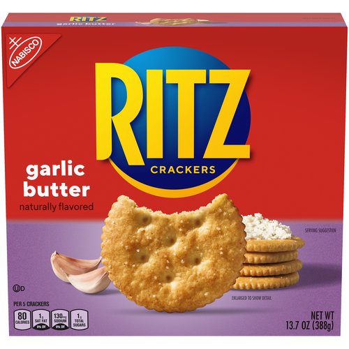 RITZ Garlic Butter Crackers, 13.7 oz