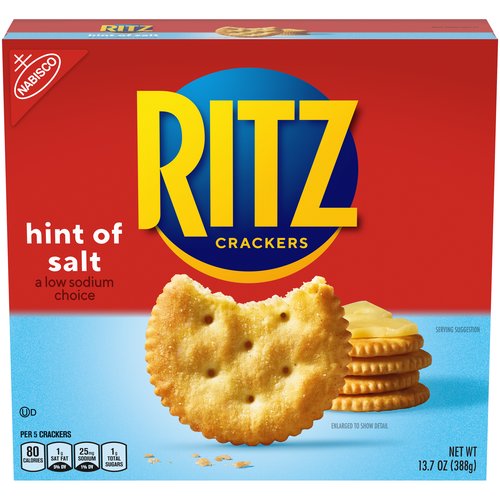 RITZ Hint of Salt Crackers, 13.7 oz