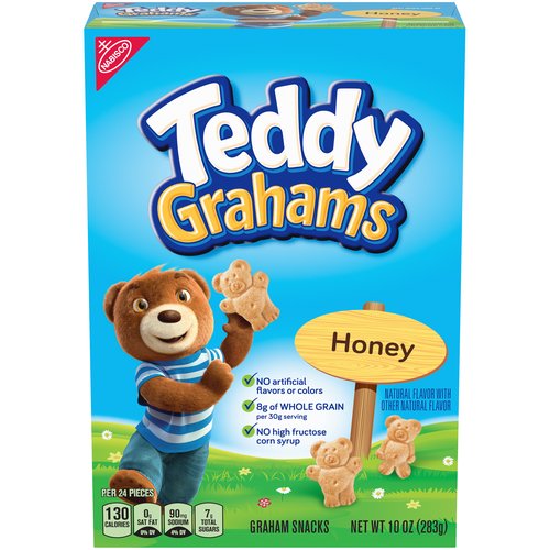 Teddy Grahams Honey Graham Snacks, 10 oz