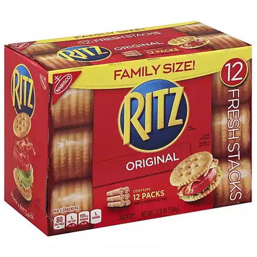 RITZ Fresh Stacks Original Crackers, Family Size, 17.8 oz