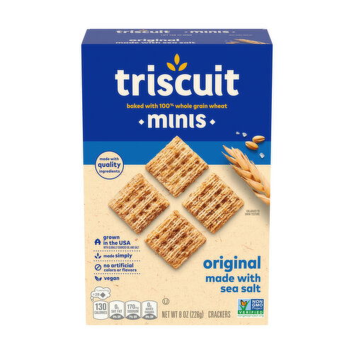 Triscuit Minis Original Whole Grain Vegan Crackers