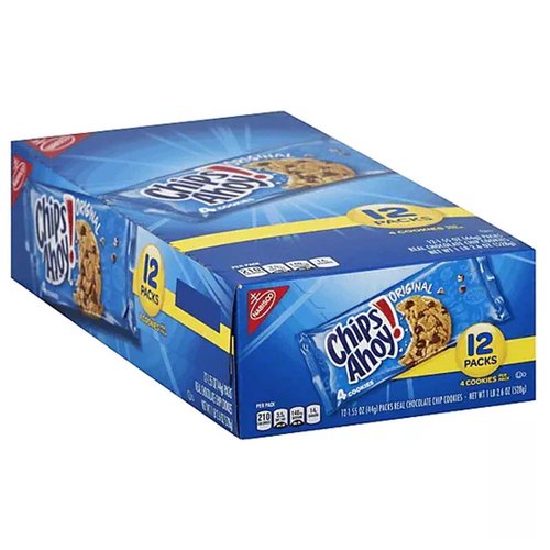 CHIPS AHOY! Original Chocolate Chip Cookies, 12 Snack Packs