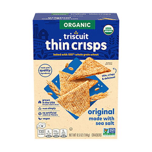Triscuit Organic Thin Crisps Crackers, Original Flavor
