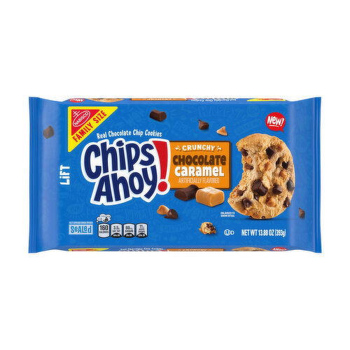 Chips Ahoy! Crunchy Chocolate Caramel Chocolate Chip Cookies, Family Size