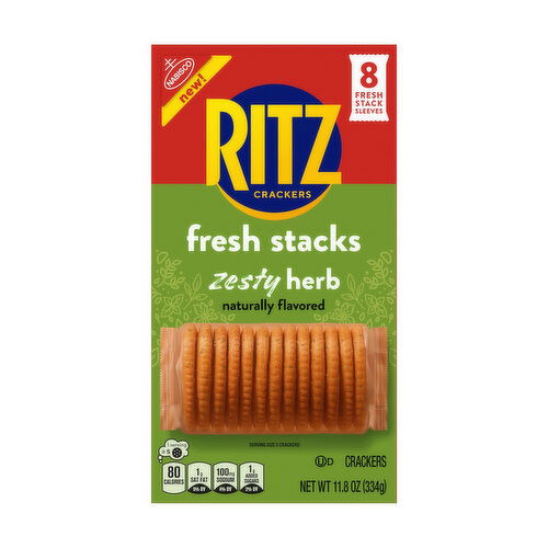 Ritz Fresh Stacks Zesty Herbs Crackers, 8 count
