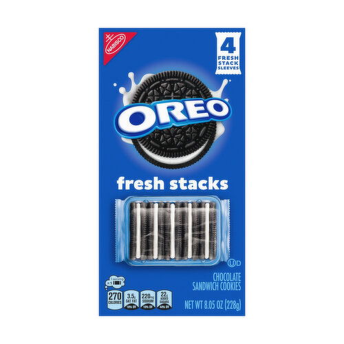Oreo Fresh Stacks Chocolate Sandwich Cookies