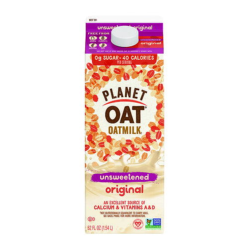 Planet Oat Unsweetened Oat Milk Original
