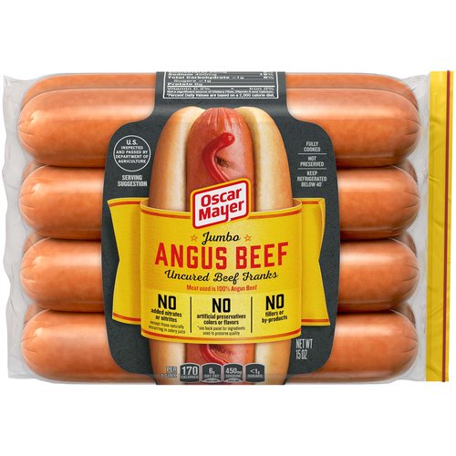 Oscar Mayer Jumbo Angus Beef Hot Dogs