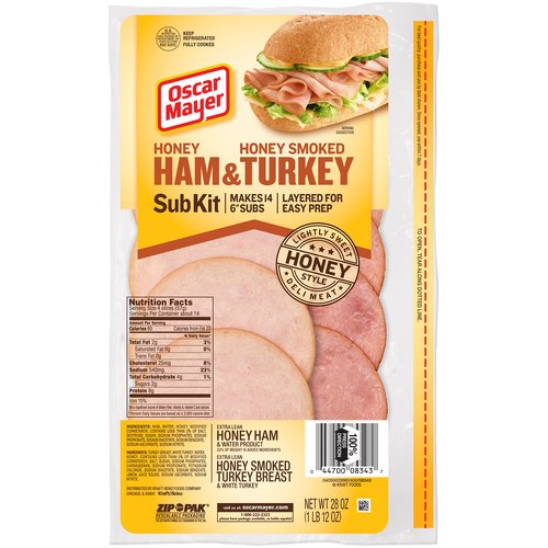 Oscar Mayer Honey Ham & Honey Smoked Turkey Sub Kit