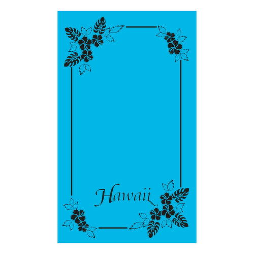 Hawaii Blanket Towel Peacock Blue