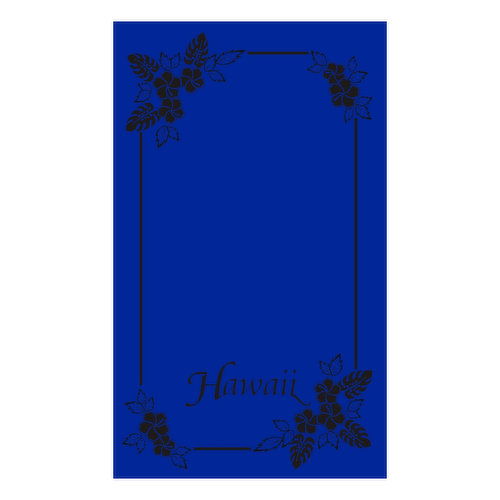 Hawaii Blanket Towel Royal Blue