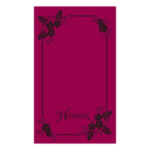 Hawaii Blanket Towel Burgundy