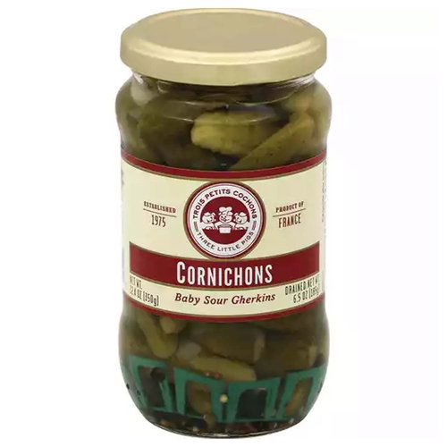 Three Little Pigs Cornichons, Baby Sour Gherkins