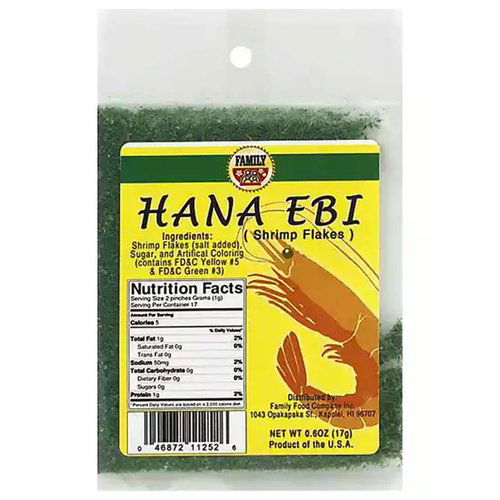 Family Hana Ebi Shrimp Flakes, Green