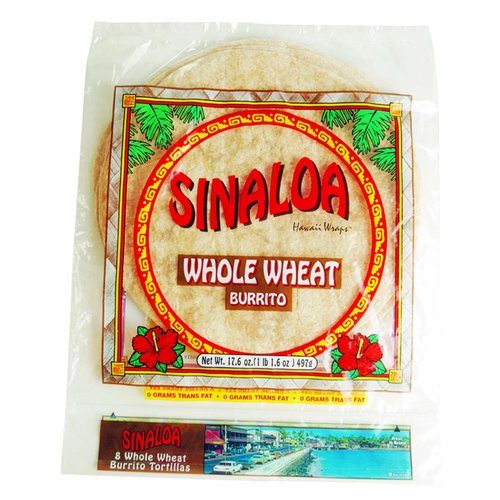 Sinaloa Whole Wheat Burrito Tortilla